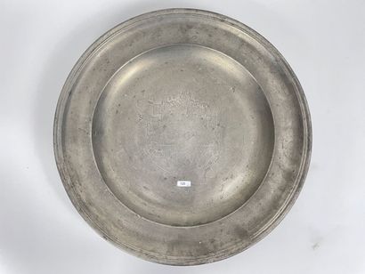 Large hollow dish and basin, probably 18th...