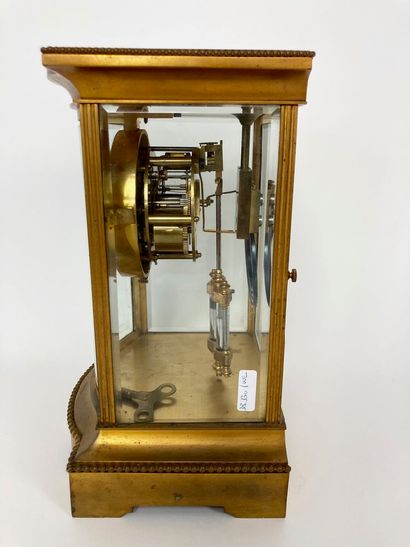 KREITZ - ANVERS
Cage clock with curved front,...