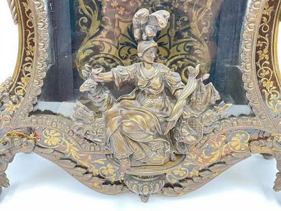 Large Regency-style cartel with figures of...