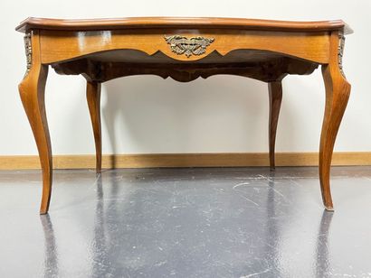 Rectangular coffee table in the Louis XV...