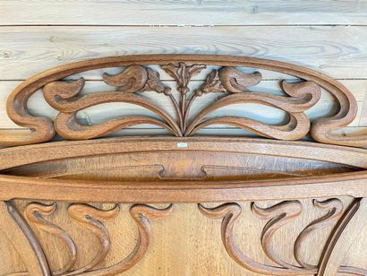Art Nouveau period bedroom, circa 1900, molded...