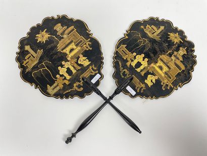 Napoleon III period briefcase and pair of...