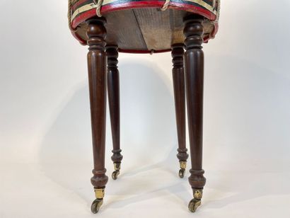 Drum mounted in a planter with wheels, h....
