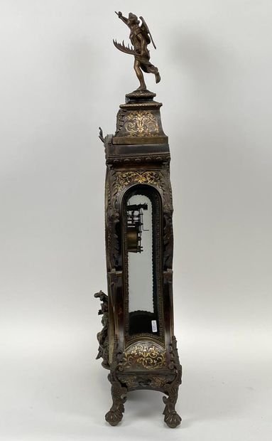 Large Regency-style cartel with figures of...