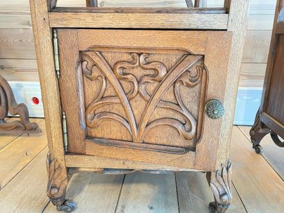 Art Nouveau period bedroom, circa 1900, molded...
