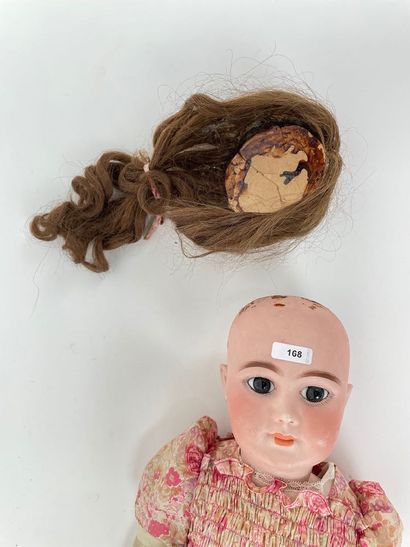DEP
Antique doll with porcelain head, mark,...