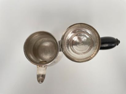 France
Coffee pot in tripod baluster, spout...
