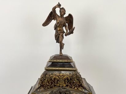 Large Regency-style cartel with figures of...