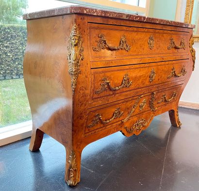 Regency style grave chest of drawers with...