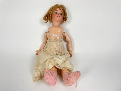 Two antique dolls called sleepers, mark [S.F.B.J...