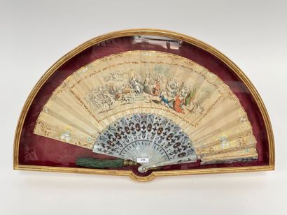 
Napoleon III period fan, late 19th century,...