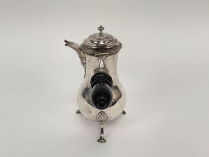France
Coffee pot in tripod baluster, spout...