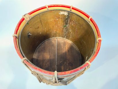 Drum mounted in a planter with wheels, h....