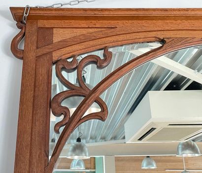Art Nouveau period bedroom, circa 1900, molded...