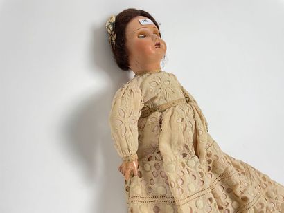 Two antique dolls called sleepers, mark [S.F.B.J...