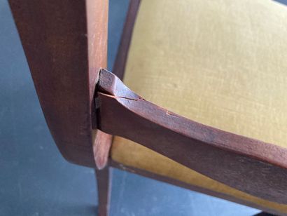 Suite of four Louis-Philippe chairs with...