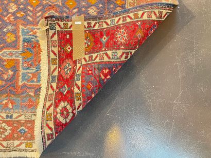 Old Persian gallery carpet with medallions...