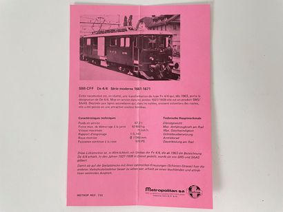 METROPOLITAN - SWITZERLAND (H0)
733 A and...