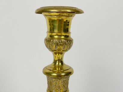 Pair of Restoration-era torches, circa 1825,...