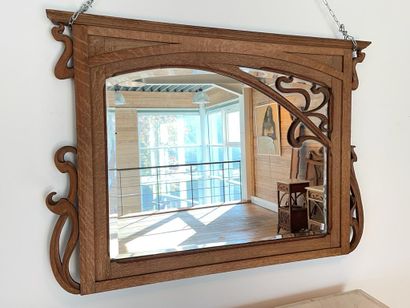 Art Nouveau period bedroom, circa 1900, molded...