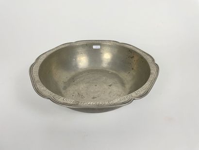Large hollow dish and basin, probably 18th...