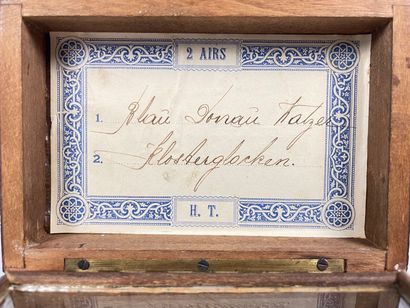 Small music box (two tunes), late 19th-early...