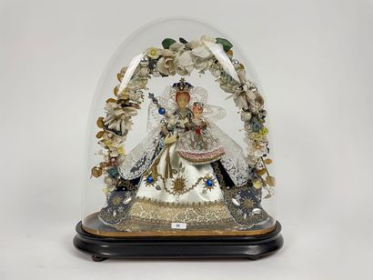 Virgin and Child under a globe, 19th-20th...