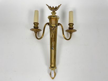 Pair of Louis XVI style sconces with two...