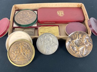 Collection de médailles (Belgique, Congo...
