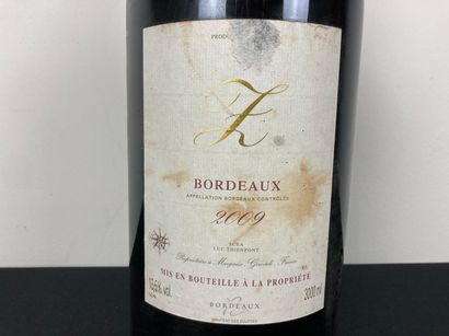 BORDEAUX
Z 2009 (rouge), un double-magnum...