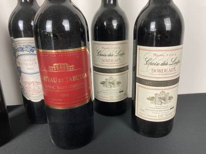 BORDEAUX
Varia de huit bouteilles [altérations,...
