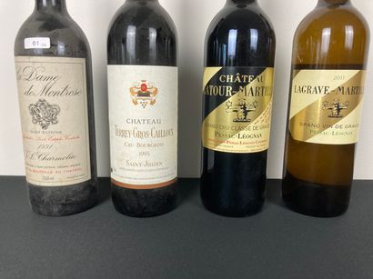 BORDEAUX
Lot de quatre bouteilles :
- (SAINT-ESTÈPHE),...