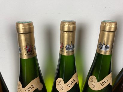 ALSACE
Lot de cinq bouteilles :
- (GEWURZTRAMINER),...