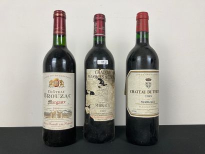 BORDEAUX (MARGAUX)
Lot de trois bouteilles...