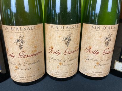 ALSACE
Lot de cinq bouteilles :
- (GEWURZTRAMINER),...