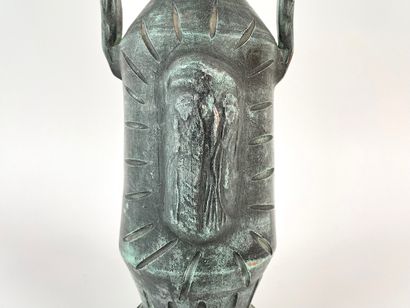 Vase en amphore, circa 1960, céramique à...