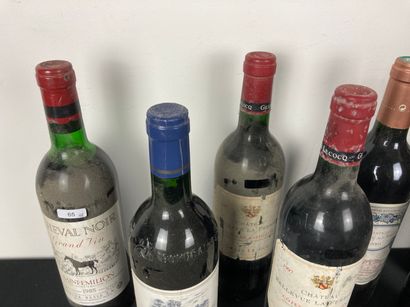 BORDEAUX
Varia de huit bouteilles [altérations,...