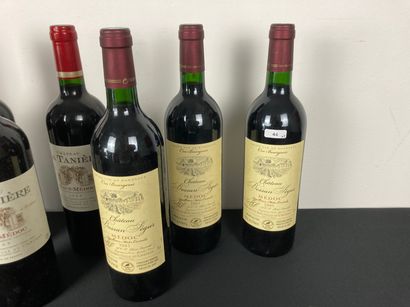 BORDEAUX
Lot de sept bouteilles :
- (MÉDOC),...