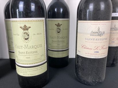 BORDEAUX (SAINT-ESTÈPHE)
Lot de sept bouteilles...