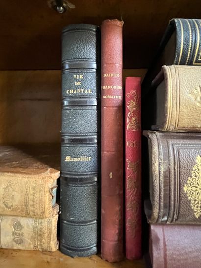 Lot of antique books: Lettres de S. Chantal,...