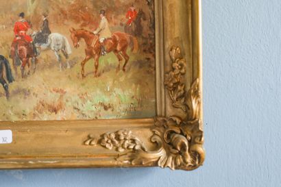 KARL REILLE Baron (1886-1974), paire de tableaux...