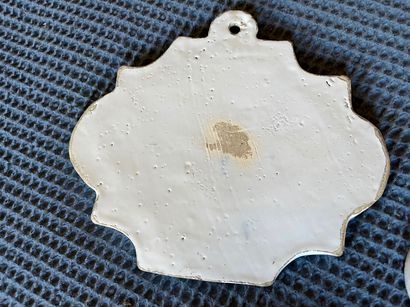 NETHERLANDS, DELFT, set of four antique wall...