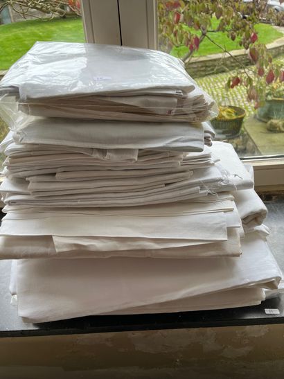 Very fine set of antique white tablecloths...