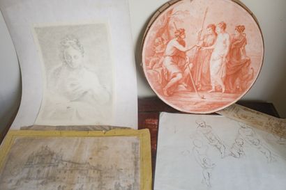 Joli lot de qualité de dessins et gravures...