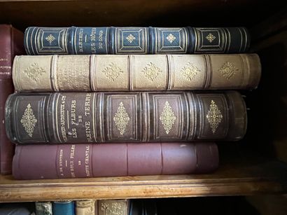Lot of antique books: Lettres de S. Chantal,...