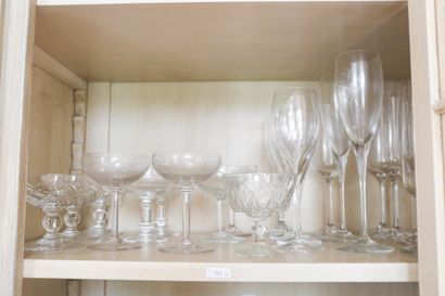 Lot de verres déparaillés en tout genre (divers...
