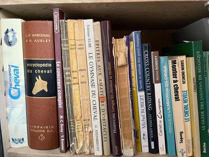 Lot de livres en tout genre sur les chevaux...