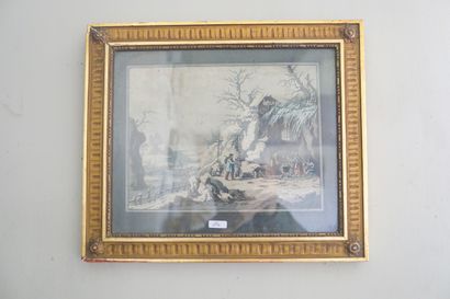Estampe rehaussée 