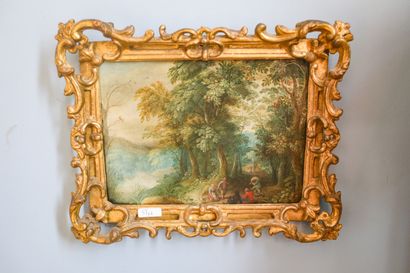 Ecole flamande, XVIIème, paire de petits...