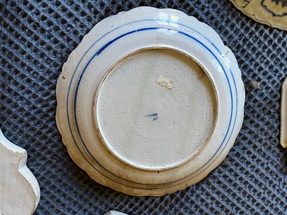 NETHERLANDS, DELFT, set of four antique wall...